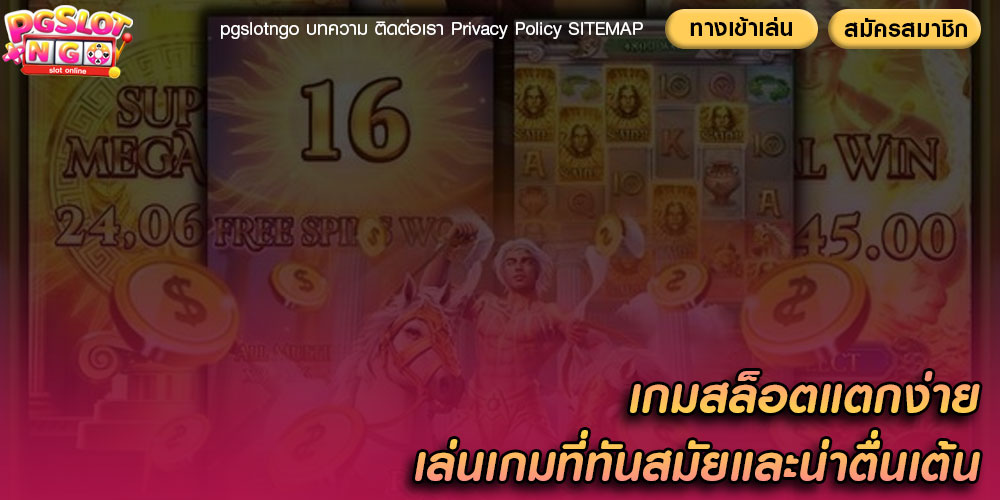 เกมสล็อตแตกง่าย เล่นเกมที่ทันสมัยและน่าตื่นเต้น