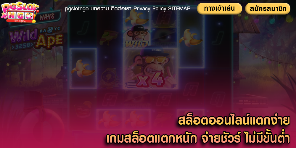 สล็อตออนไลน์แตกง่าย เกมสล็อตแตกหนัก จ่ายชัวร์ ไม่มีขั้นต่ำ