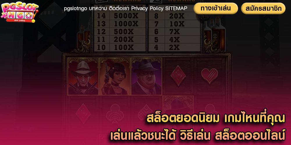 สล็อตยอดนิยม เกมไหนที่คุณเล่นแล้วชนะได้ วิธีเล่น สล็อตออนไลน์