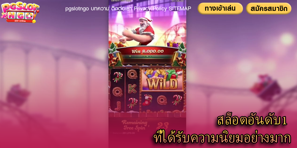 สล็อตอันดับ1 ที่ได้รับความนิยมอย่างมาก
